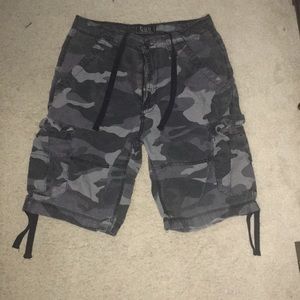 Grey Camo Shorts